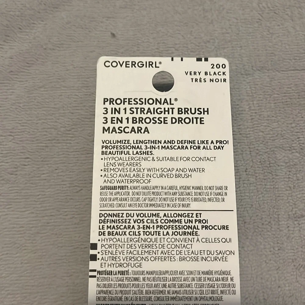 NWT CoverGirl Professional Mascara - Very Black